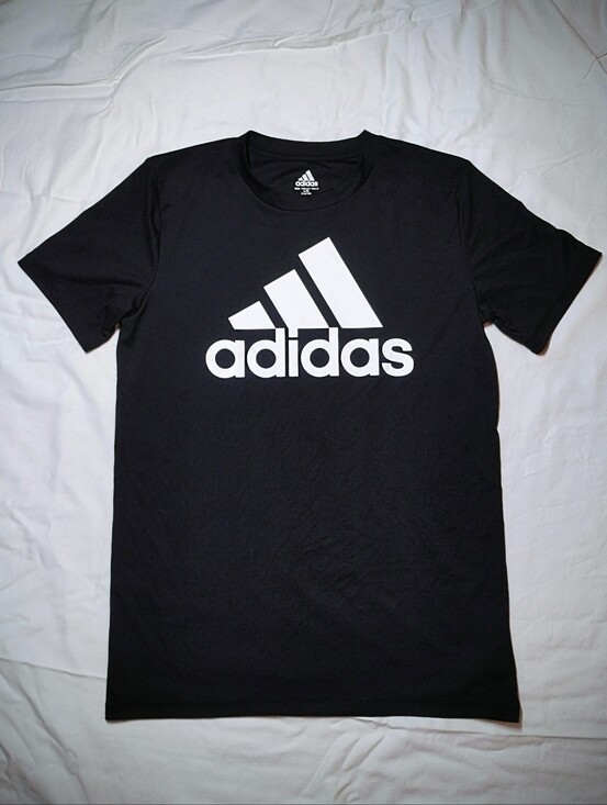 adidas Tops - Adidas Tee Shirt Large Black And White T-shirt Athletic Stretchy Breathable